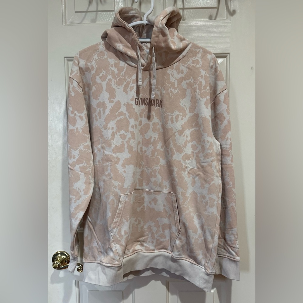 Gymshark Tan and Cream Hoodie Size Large